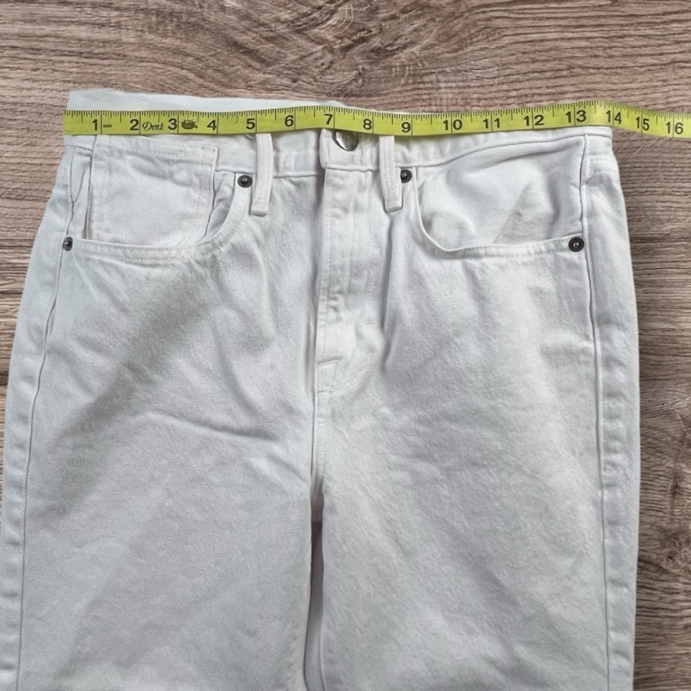 Frame Denim Le Stevie Crop Shredded Raw Hem Jeans Sz: 24 - Picture 10 of 14